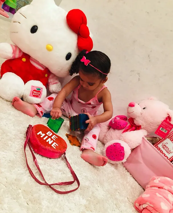 Dream Kardashian Cute Celebrity Kids Celebrating Valentine's Day
