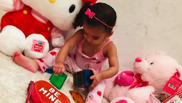 Dream Kardashian Cute Celebrity Kids Celebrating Valentine's Day