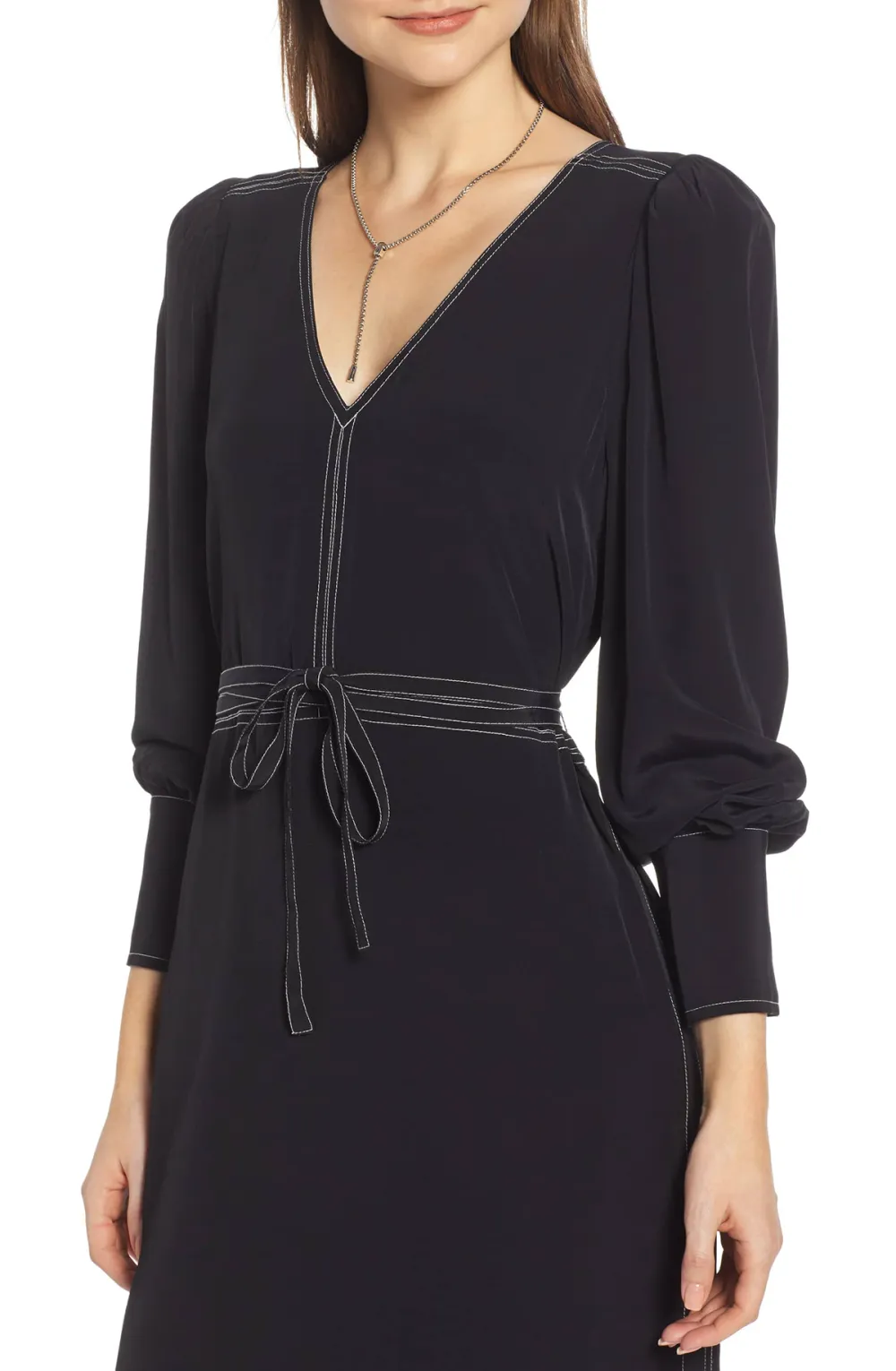 Something Navy Midi Dress Black