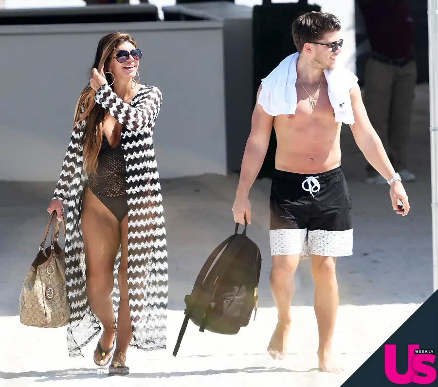 Teresa Giudice Blake Schreck Beach Day