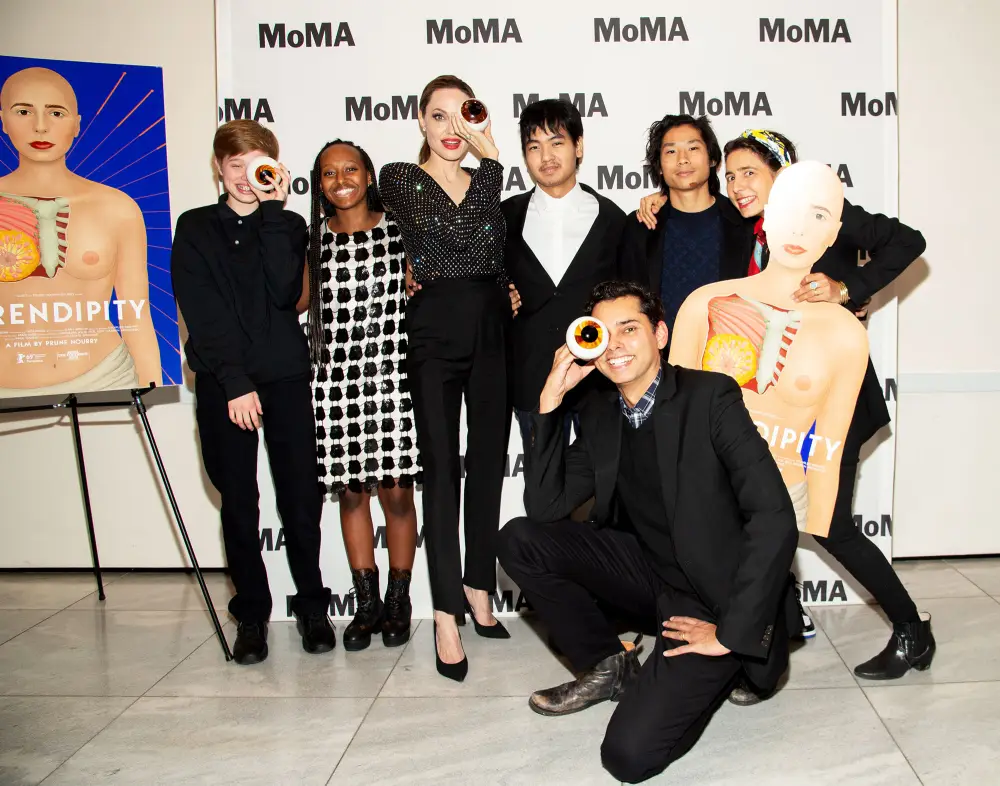 Angelina Jolie Steps Out With Her Kids