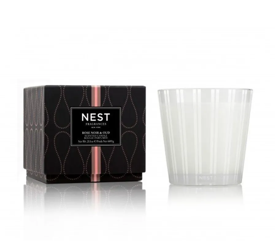Nest Rose Noir & Oud 3-Wick