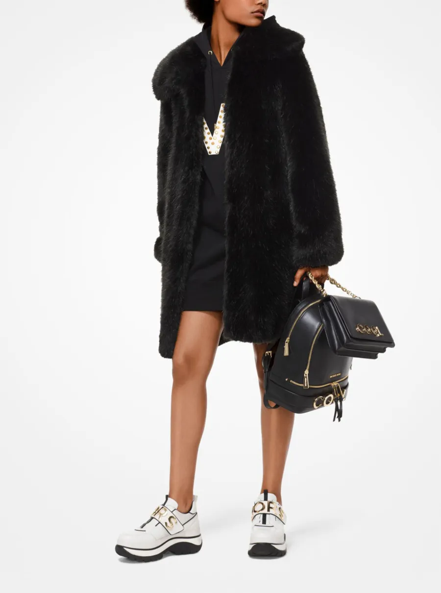 7 Black Midi Faux Fur Coats to Get Bella Hadid's Style