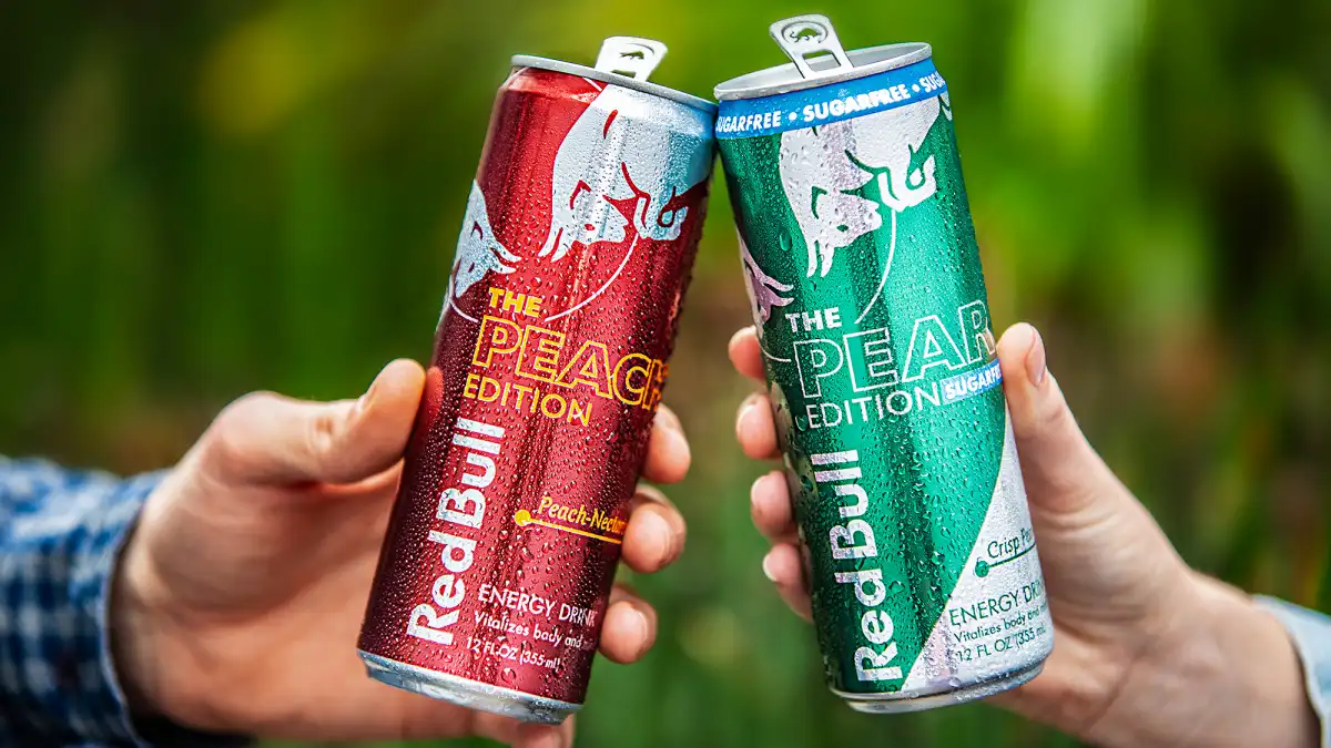 Peach and Pear Red Bull