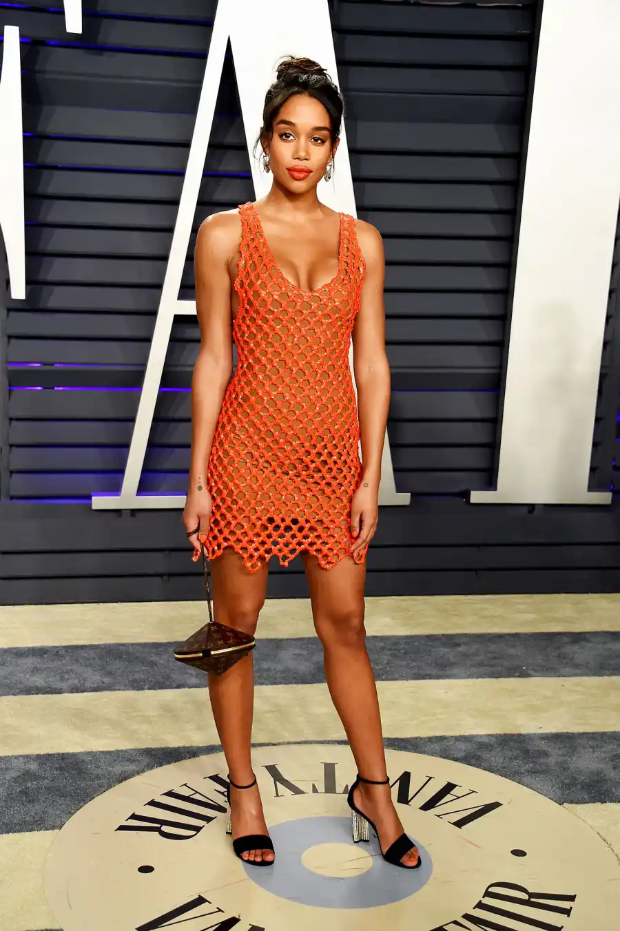 Laura Harrier vanity fair oscars party 2019