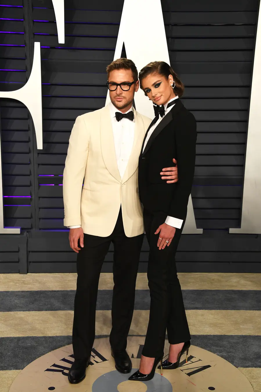 Michael Stephen Shank and Taylor Hill vanity fair oscars party 2019