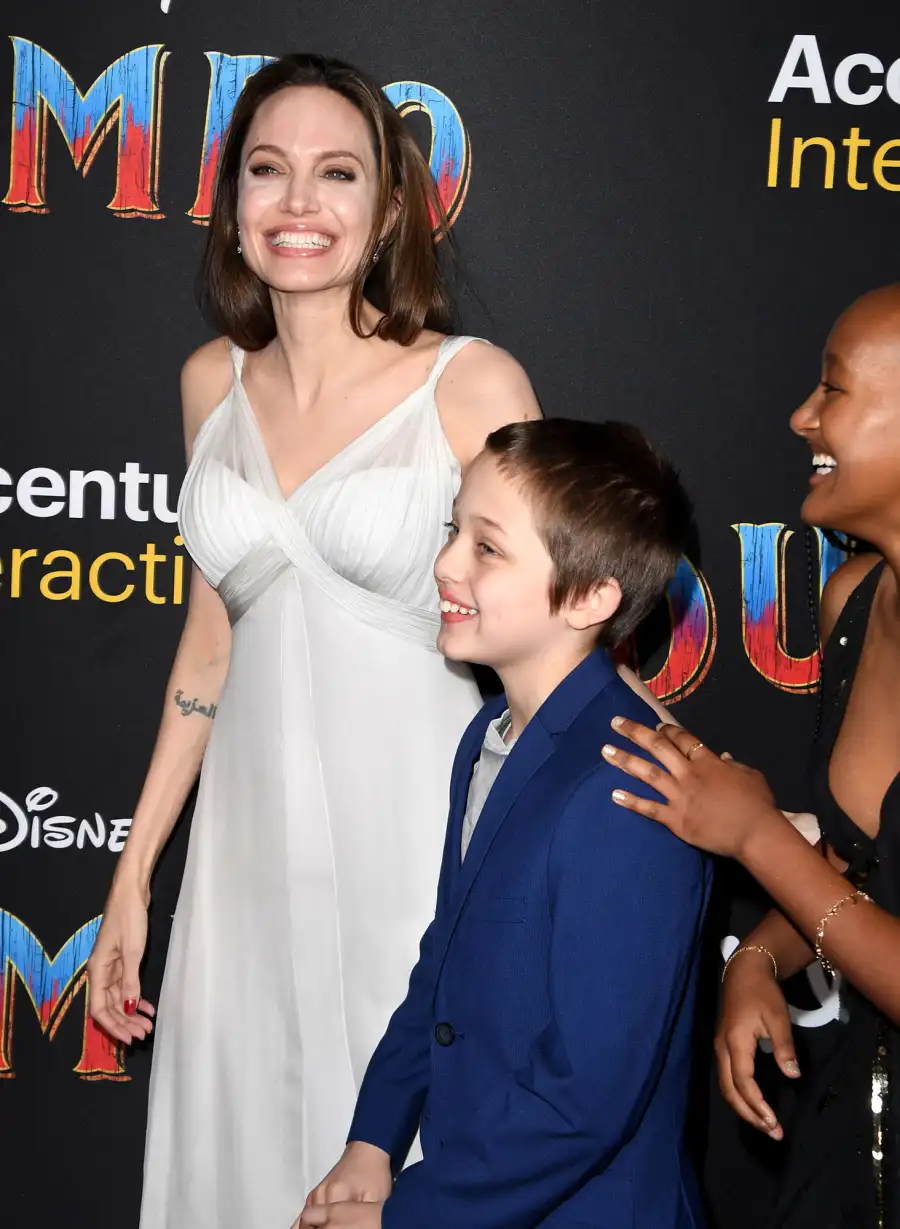 Angelina Jolie Has a Glam Night Out — With Kids Shiloh, Zahara, Knox and Vivienne