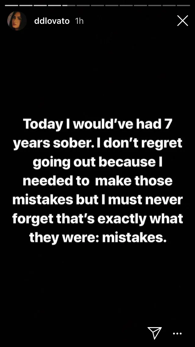 Demi Lovato on Would-Be Sober Anniversary: 'I Needed to Make Those Mistakes'