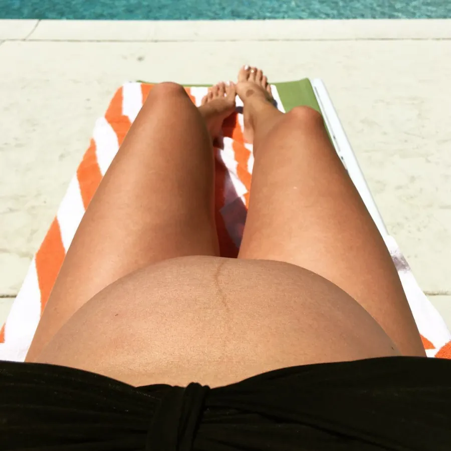 Jessica Simpson and More Pregnant Celebs Showing Off Third Trimester Baby Bumps in Bikinis