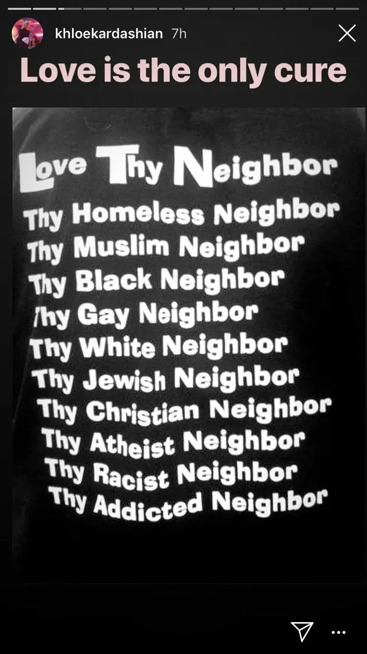 Khloe Kardashian Slammed for Telling Followers to &lsquo;Love Thy Racist Neighbor&rsquo;