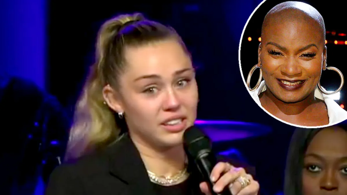 Miley Cyrus Breaks Down at Celebration for Late 'Voice' Star Janice Freeman