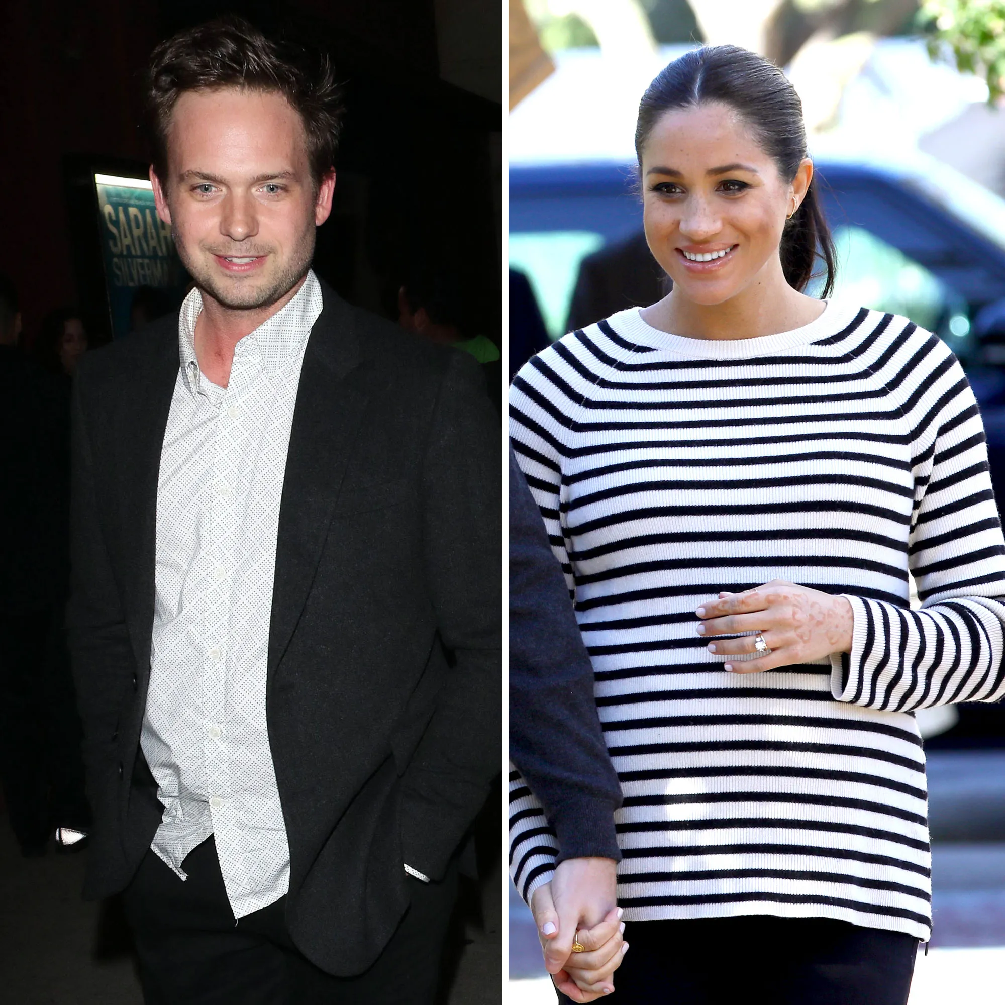Patrick J. Adams Jokes About Playdates With Duchess Meghan's Unborn Baby
