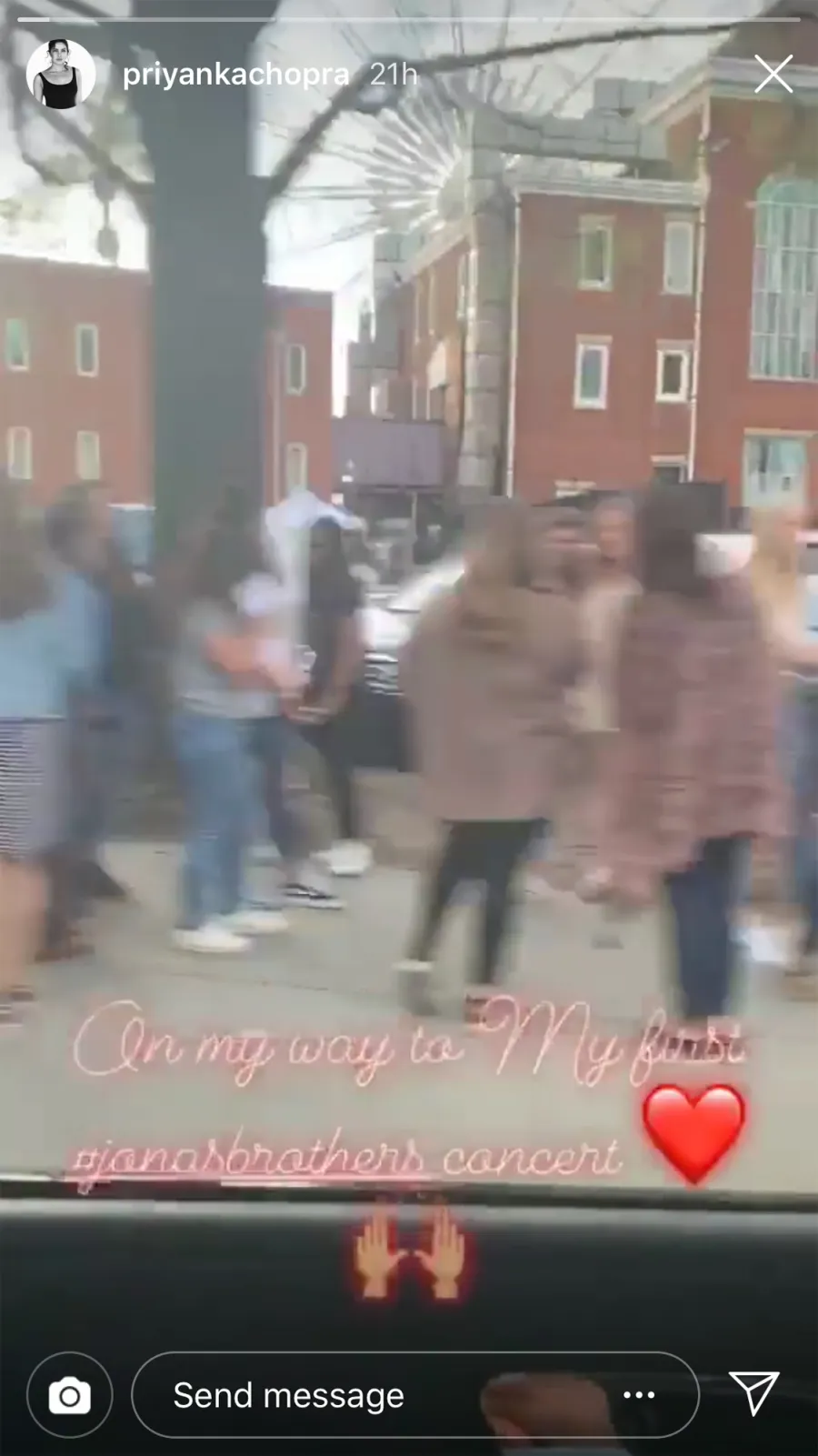 Priyanka Chopra attends her first Jonas Brothers concert