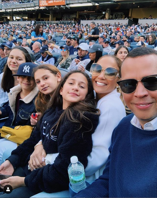 Jennifer Lopez, Alex Rodriguez Take Their Kids to a Yankees Game