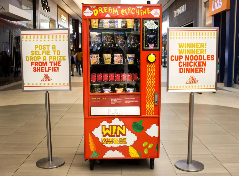This New Cup Noodles Machine Uses Instagram as Currency: Here&rsquo;s How it Works