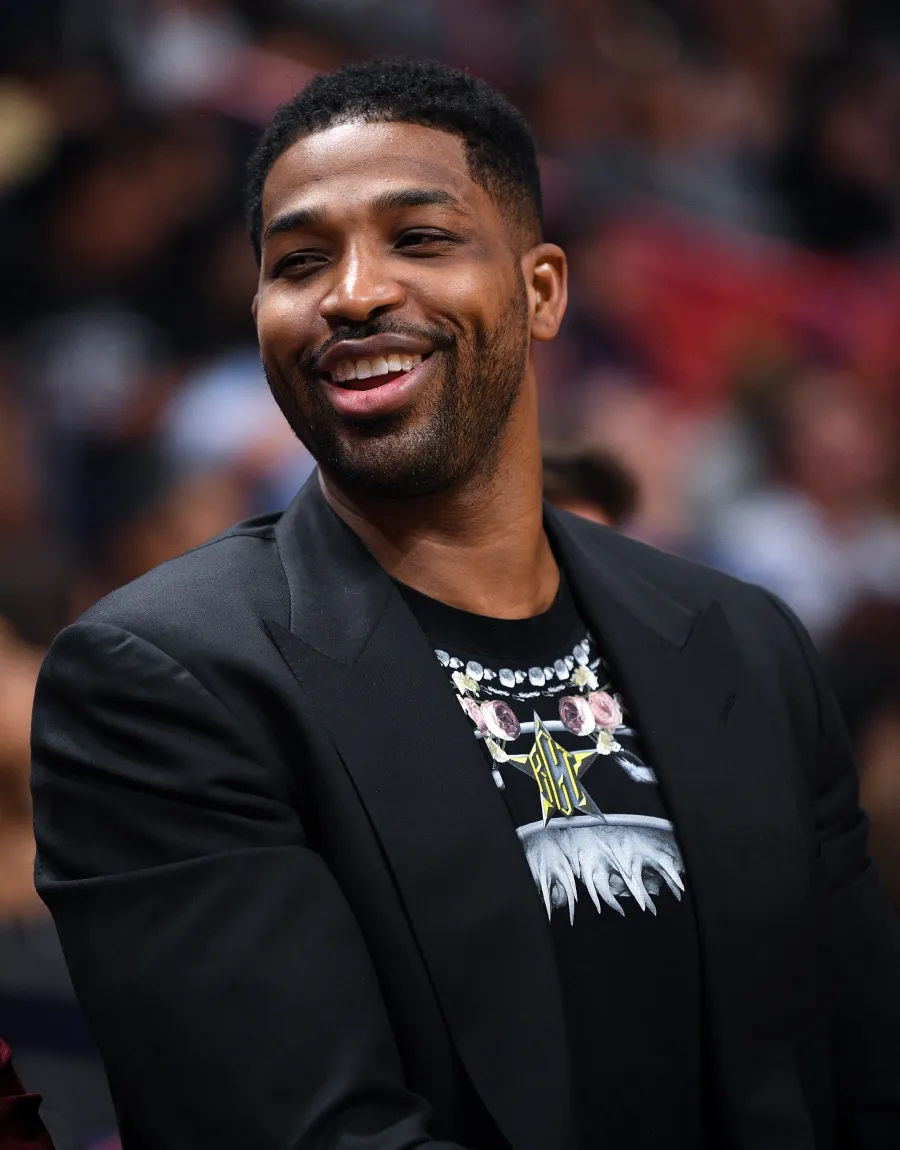Tristan Thompson All Smiles at Cavaliers Game in Miami: Pics