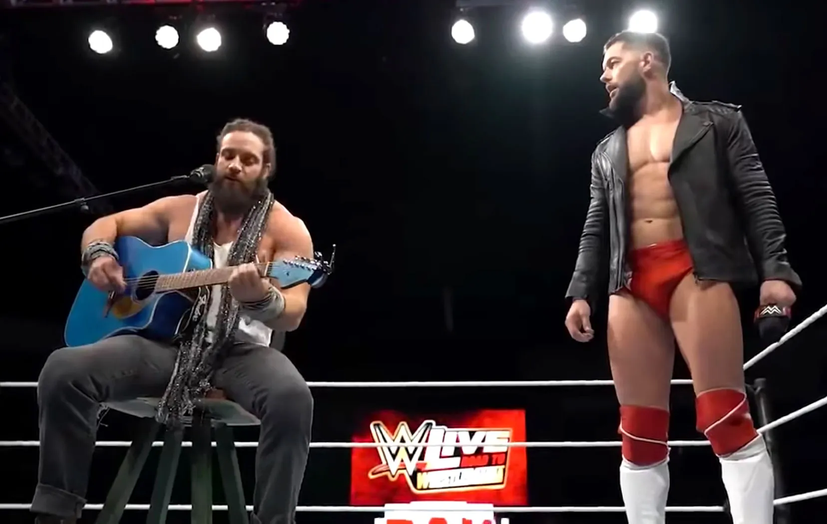 WWE Stars Finn Balor and Elias Sing ‘Shallow’ in the Ring