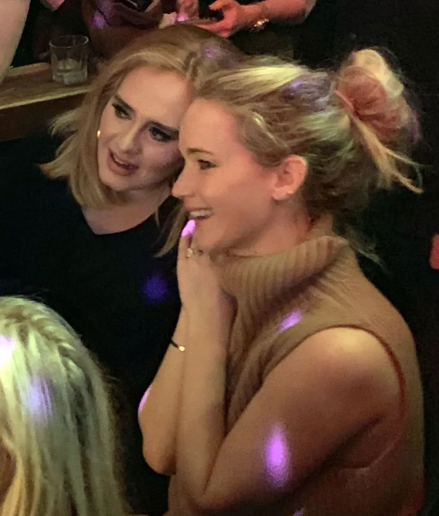 Adele and Jennifer Lawrence