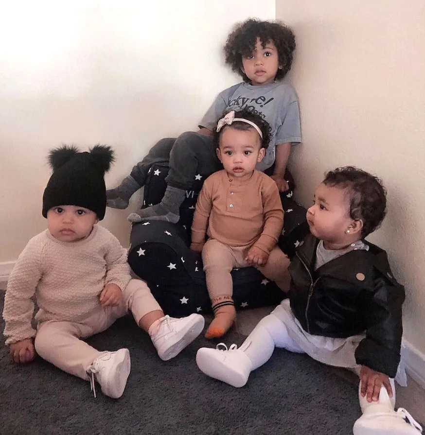 Cute Cousins! Saint, Chicago, Stormi and True Pose for &lsquo;Squad&rsquo; Pic