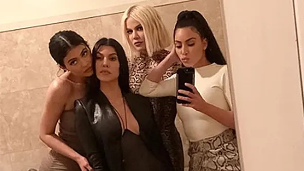 (From left to right) Kylie Jenner, Kourtney Kardashian, Khloe Kardashian and Kim Kardashian The Kardashian-Jenner Sisters Had the Sexiest Girls Night Out Because Of Course