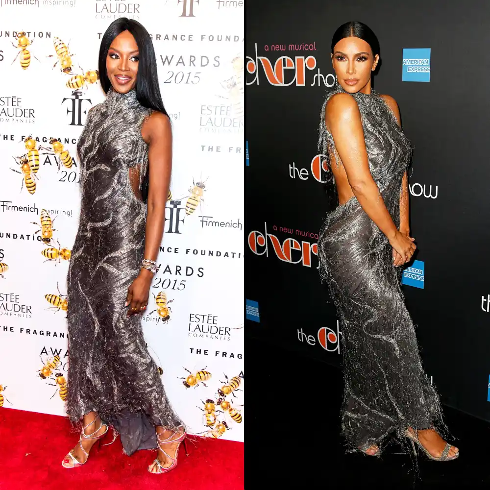 Kim Kardashian Trying to Cop Naomi Campbell&rsquo;s Style? Social Media Investigates