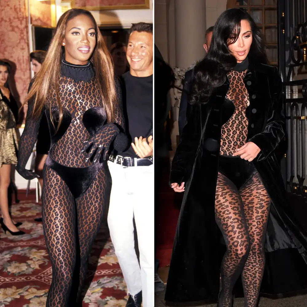 Kim Kardashian Trying to Cop Naomi Campbell&rsquo;s Style? Social Media Investigates