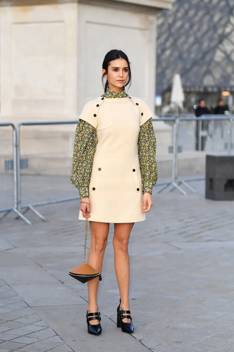 Nina Dobrev Stars Closed Out Paris Fashion Week on a Sartorial High Note