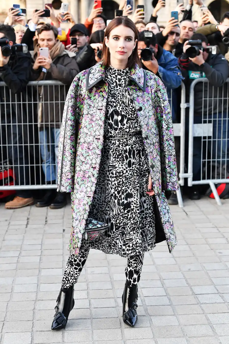 Emma Roberts Stars Closed Out Paris Fashion Week on a Sartorial High Note