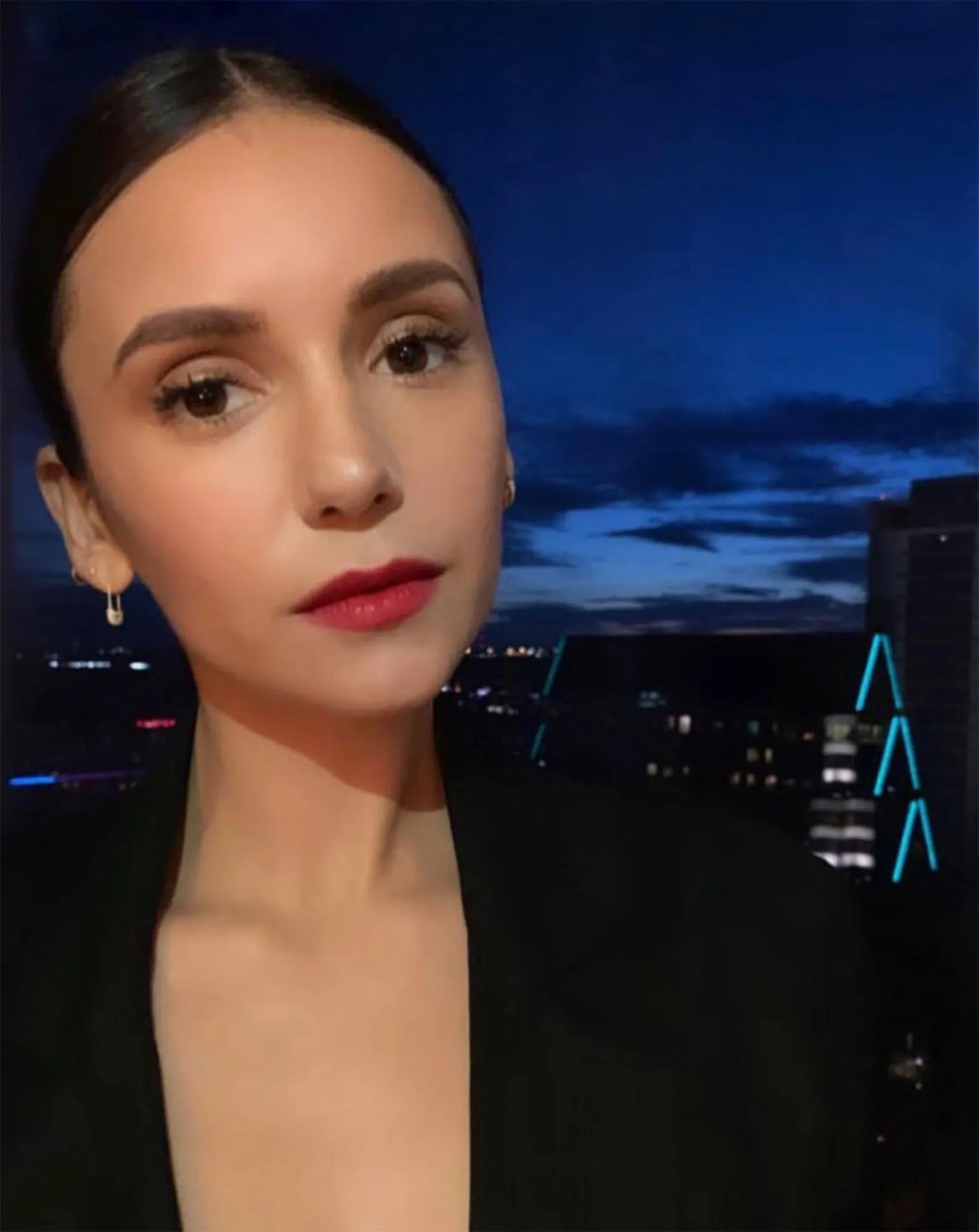 Nina Dobrev's Makeup Pro Shares Sneaky Tip for Softer Red Lipstick