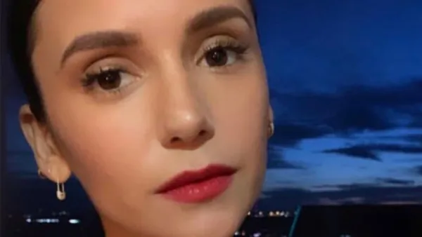 Nina Dobrev's Makeup Pro Shares Sneaky Tip for Softer Red Lipstick
