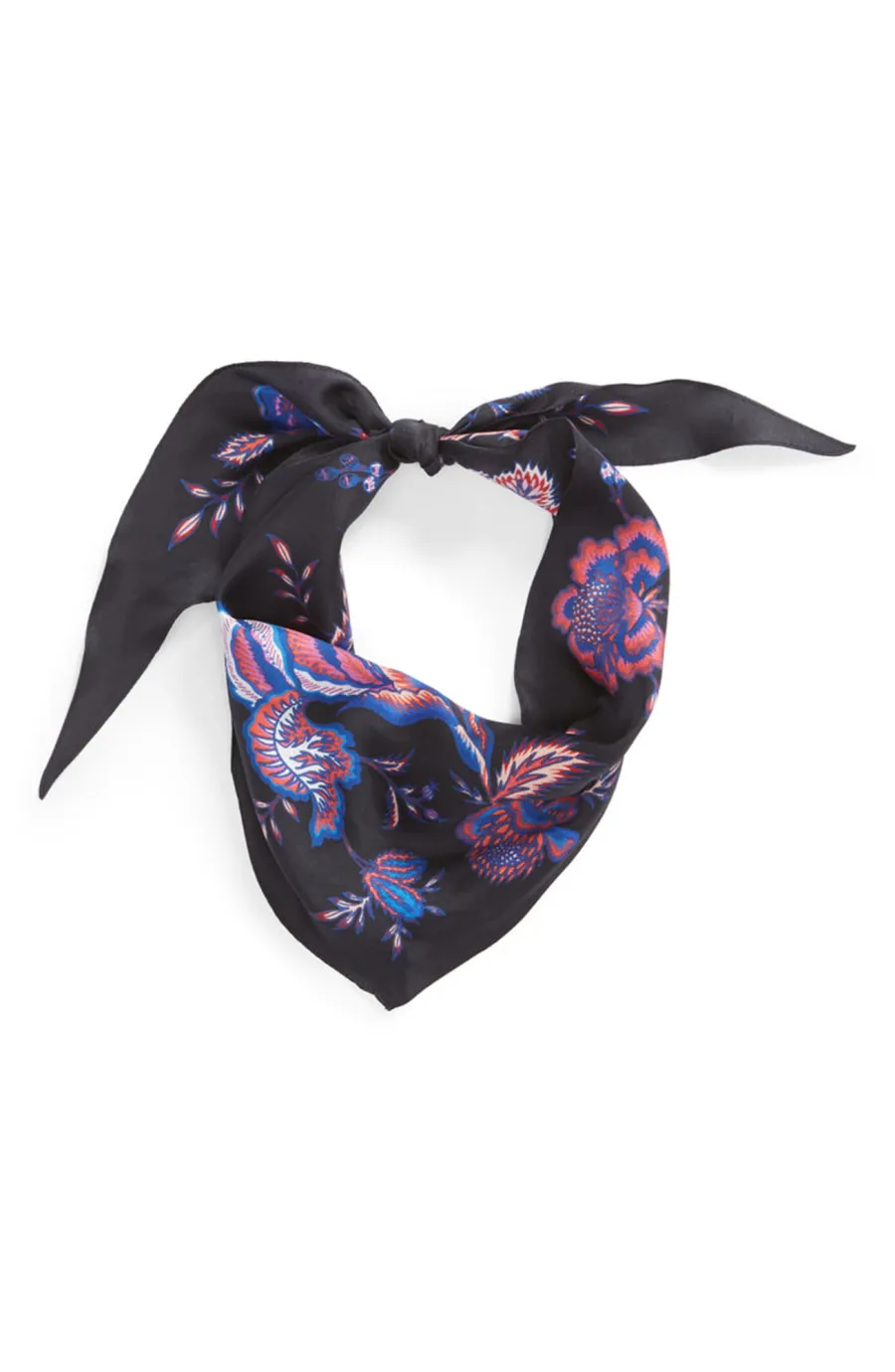 Rebecca Minkoff Hypnotic Floral Diamond Square Silk Scarf