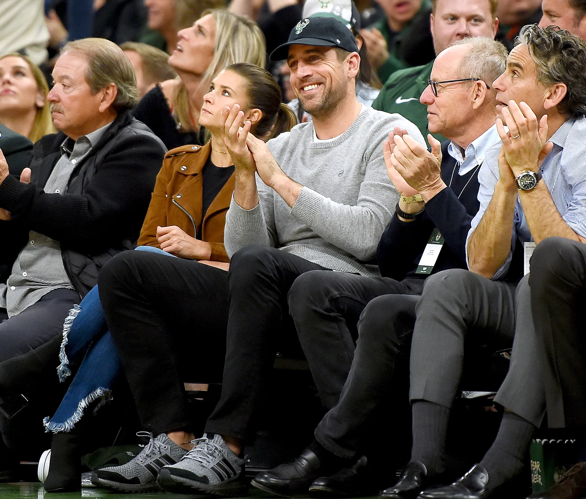 Aaron-Rodgers-Basketball-Game-Danica-Patrick