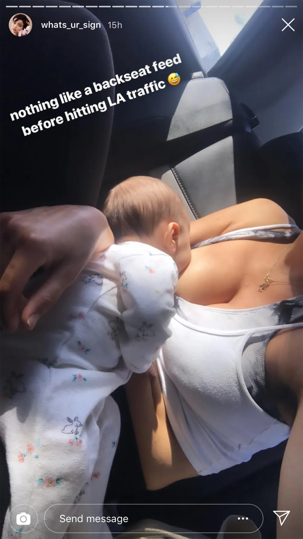 Bekah Martinez Breast-Feeds Daughter Before Drinking Wine