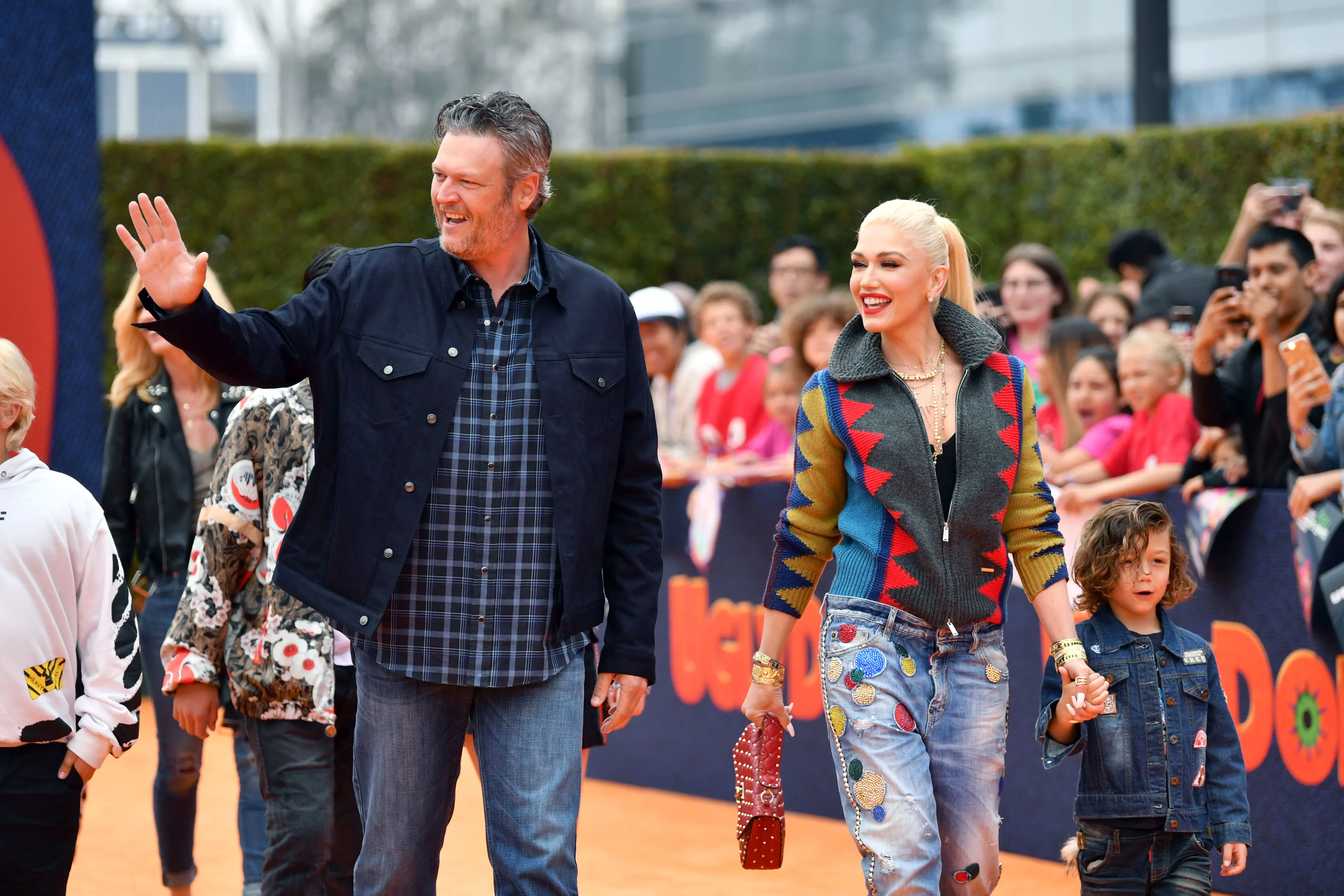 Blake Shelton, Gwen Stefani and Kids Attend 'Ugly Dolls' Premiere