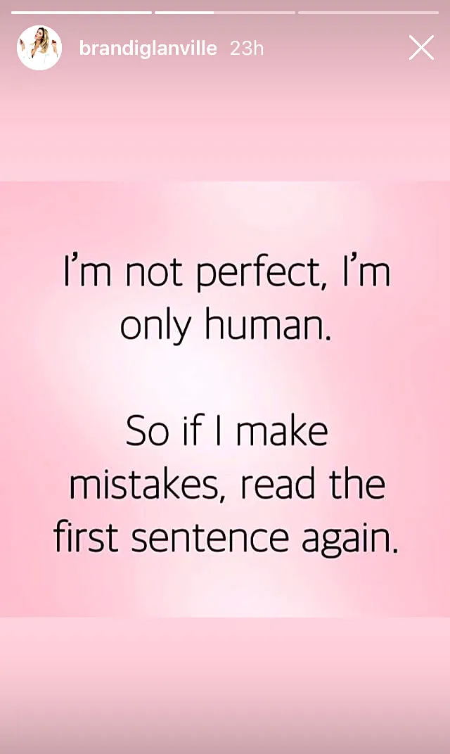 Brandi Glanville Cries Embarrassed Drunken Night Out