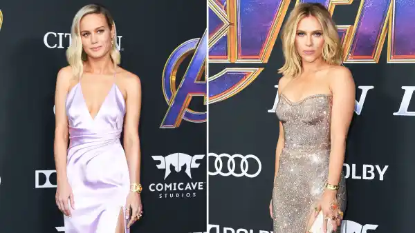 Brie Larson and Scarlett Johansson Rock Infinity Gauntlet Rings on the ŒAvengers¹ Red Carpet