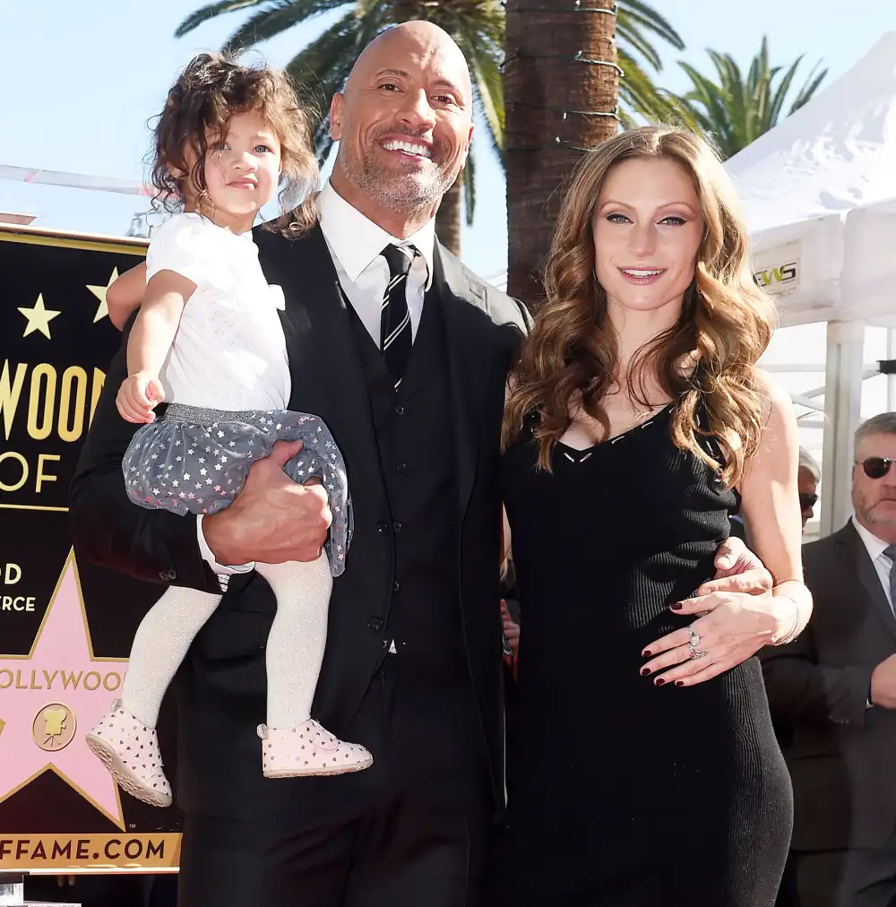 Dwayne Johnson The Rock Lauren Hashian Jasmine Tiana First Birthday