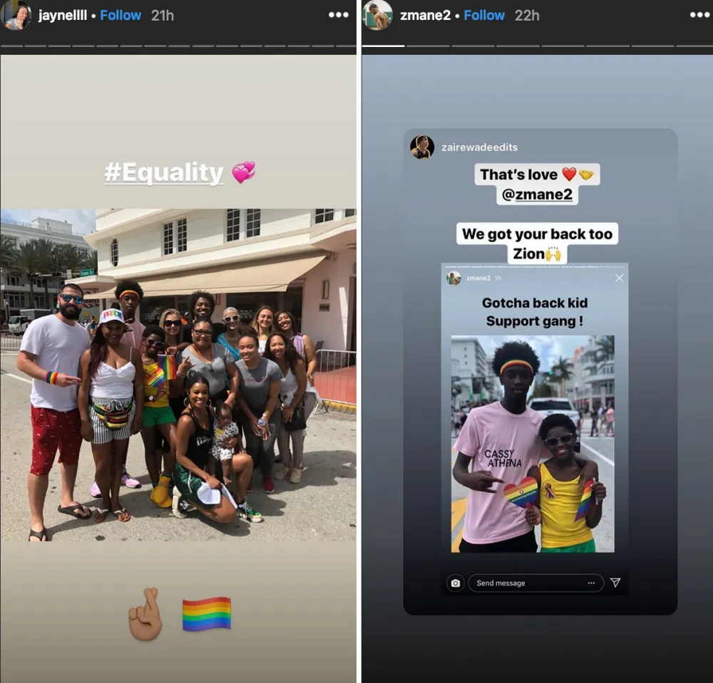 Gabrielle-Union-Supports-Dwyane-Wade&rsquo;s-11-Year-Old-Son-at-Gay-Pride-2