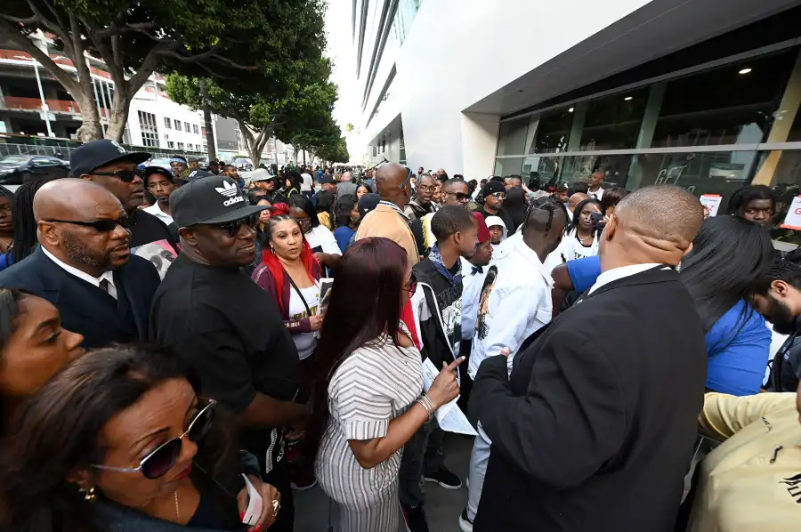 General Views of Nipsey Hussle Memorial