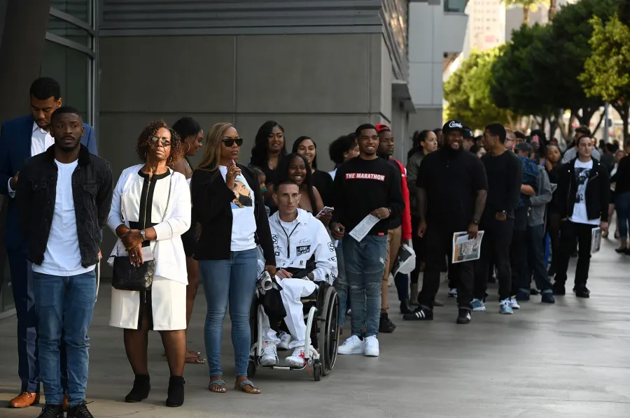 General Views of Nipsey Hussle Memorial