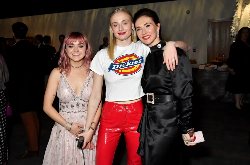 Maisie Williams, Sophie Turner and Carice Van Houten