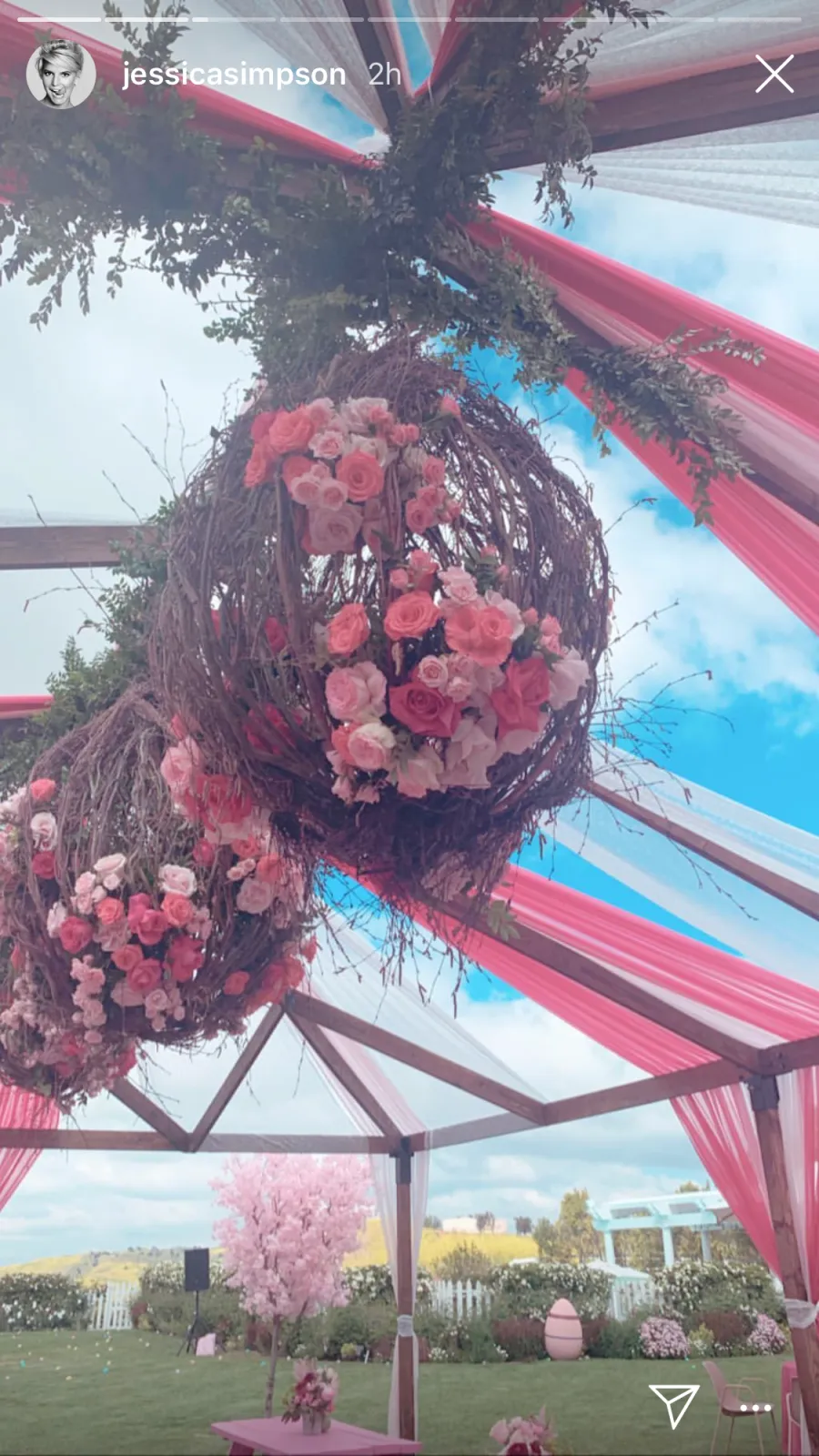 Jessica Simpson Cradles New Baby Birdie in Easter Family Photo