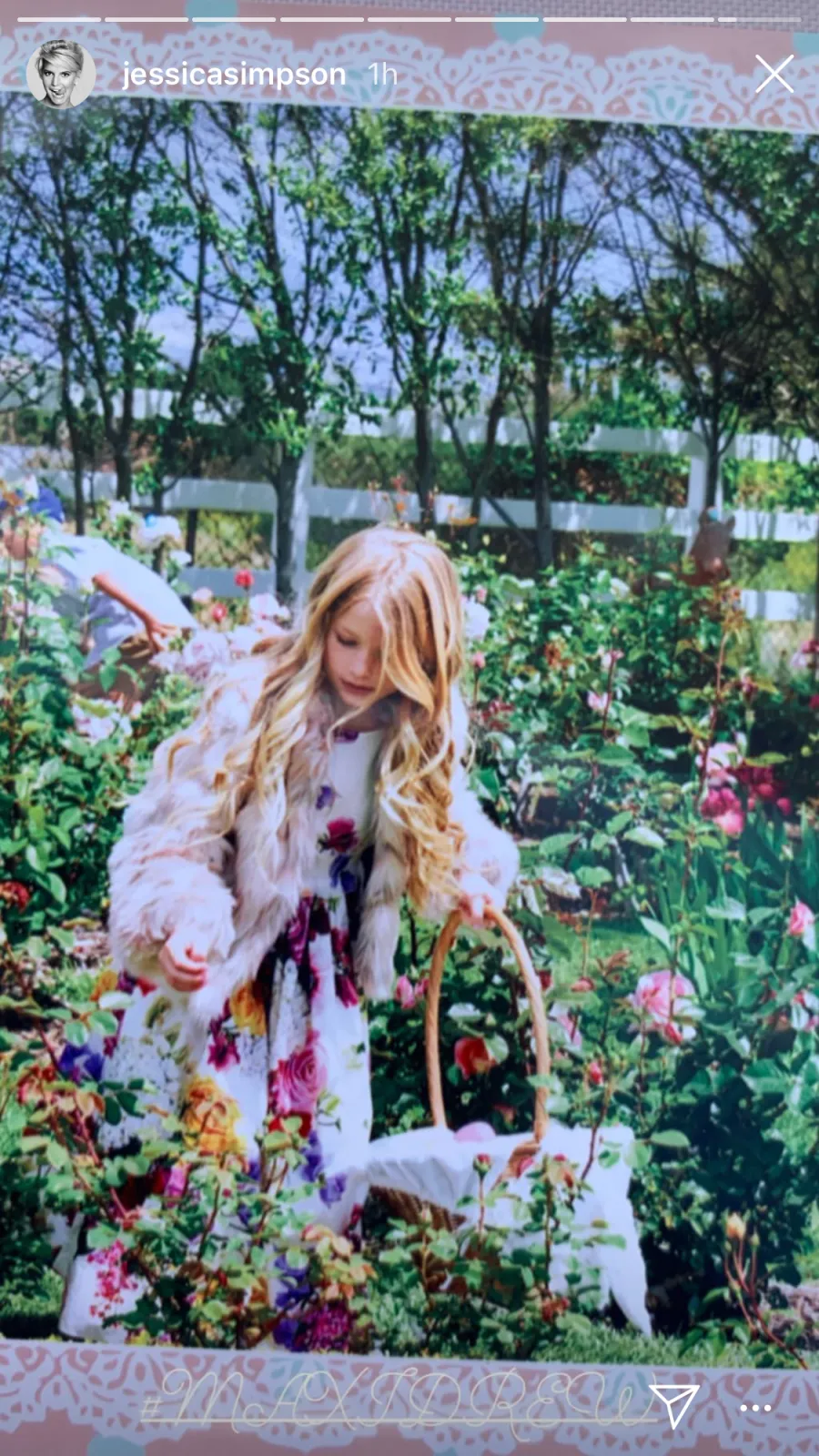 Jessica Simpson Cradles New Baby Birdie in Easter Family Photo