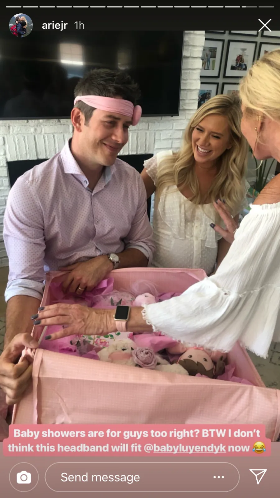 Arie Luyendyk Jr., Lauren Burnham Celebrate Baby Shower, Complete With Ultrasound Machine