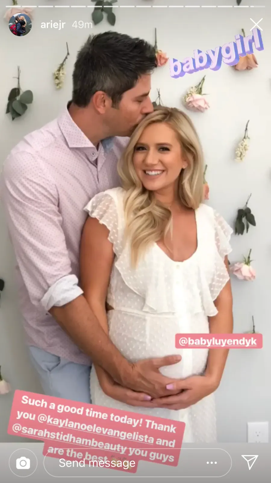 Arie Luyendyk Jr., Lauren Burnham Celebrate Baby Shower, Complete With Ultrasound Machine
