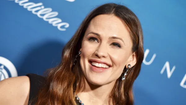Jennifer Garner skincare black dress diamond necklace hair The Art of Elysium's 12th Annual Celebration - Heaven
