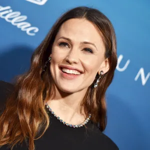 Jennifer Garner skincare black dress diamond necklace hair The Art of Elysium's 12th Annual Celebration - Heaven