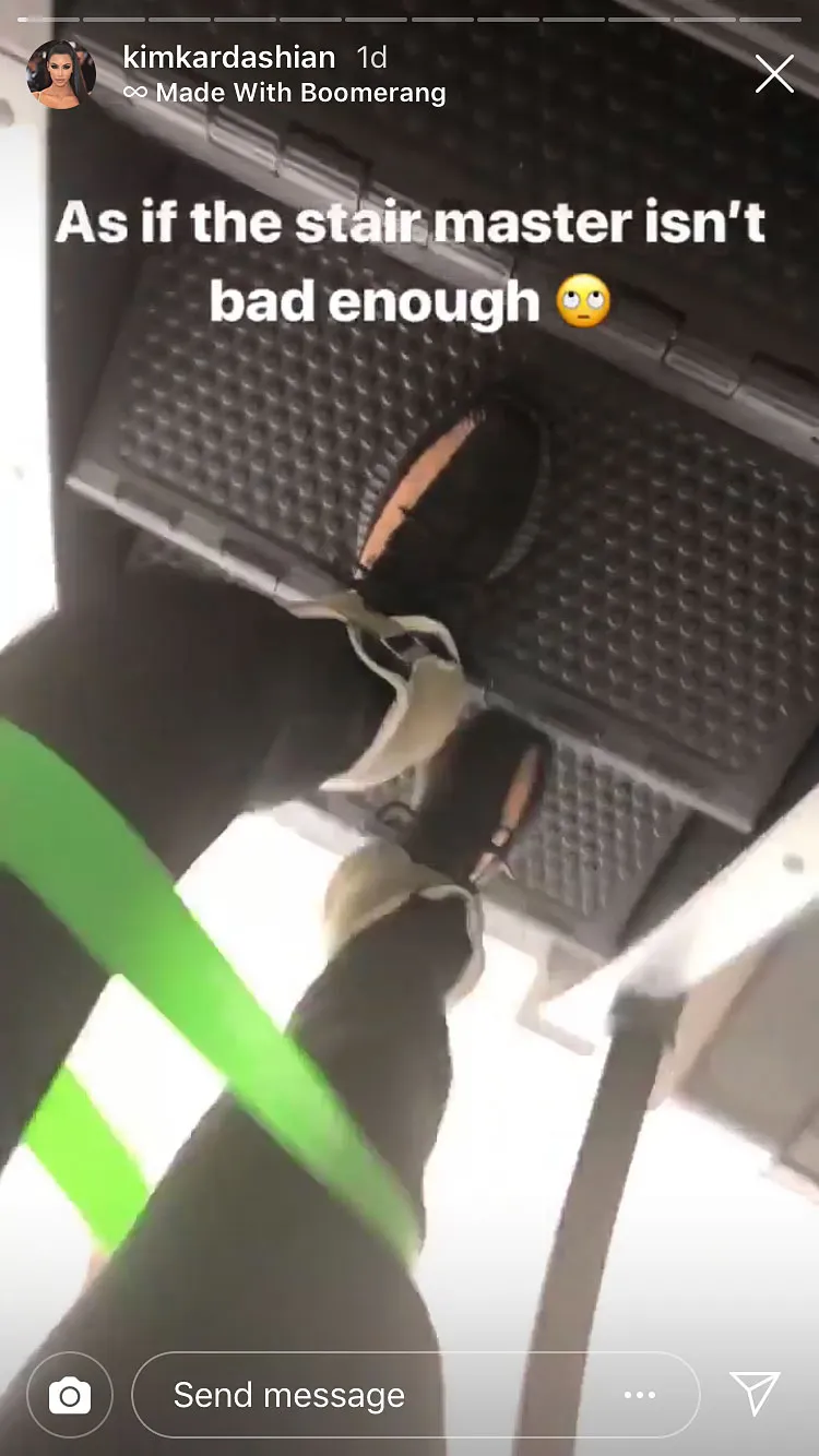 Kim K Debuts Shows Simple, Killer Move That Makes the StairMaster Harder