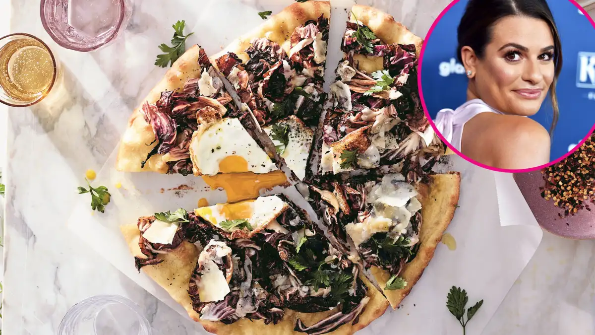 Lea Michele’s Shaved Radicchio, Parmesan and Truffle Pizza