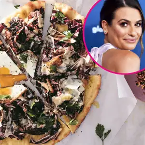 Lea Michele’s Shaved Radicchio, Parmesan and Truffle Pizza